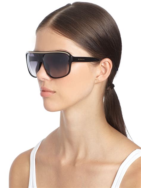 givenchy 56mm flat top sunglasses|Givenchy oversized sunglasses.